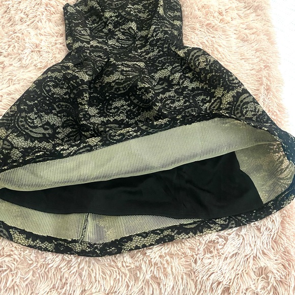 Black Lace Mini Dress - Picture 6 of 6